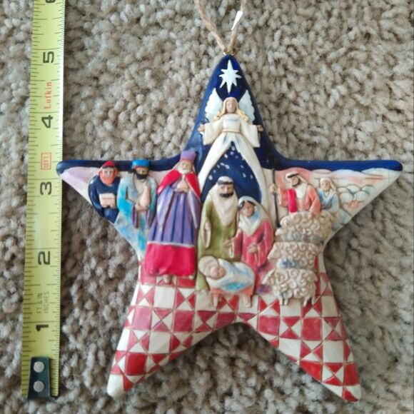 Jim Shore Christmas Nativity Star Ornament - Picture 8 of 11
